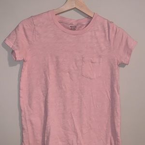 Madewell pink pocket tee